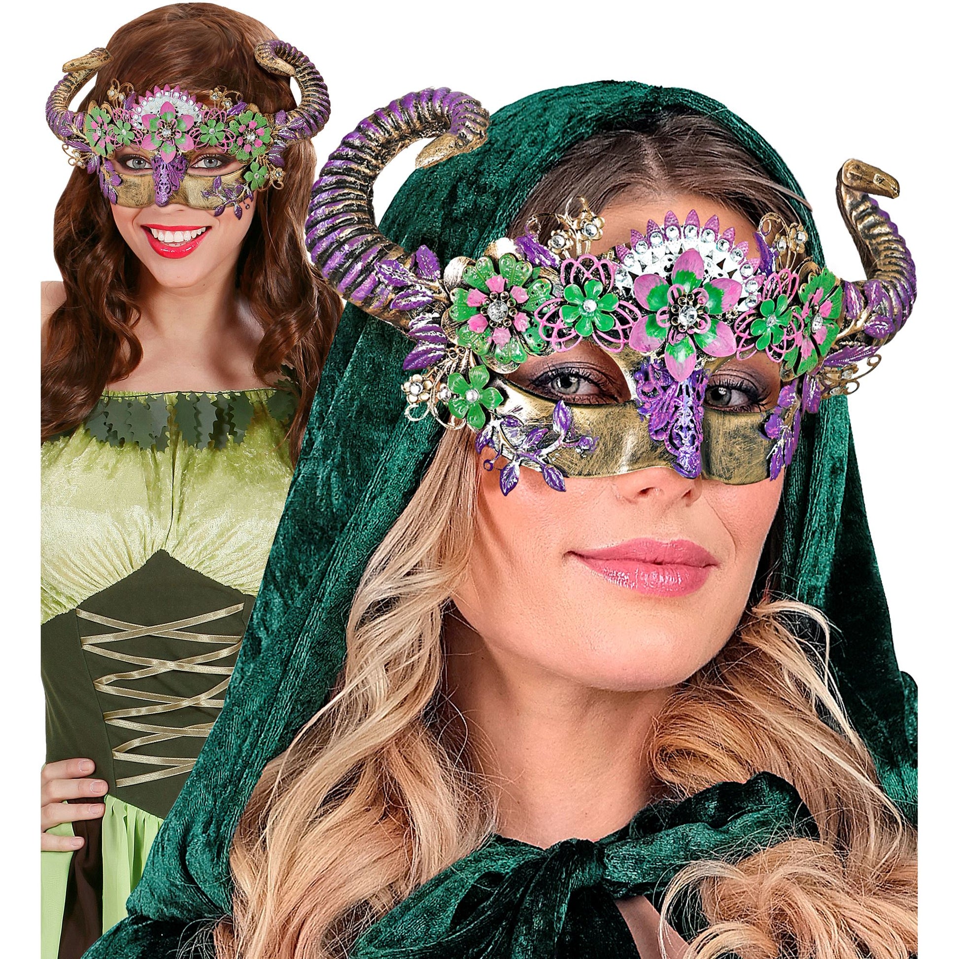 "THEATER AUGENMASKE WIDDER MIT BLUMEN" – Ansicht 5