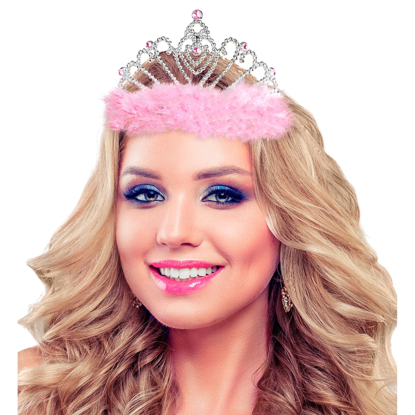 "TIARA MIT ROSA MARABOU" – Ansicht 3