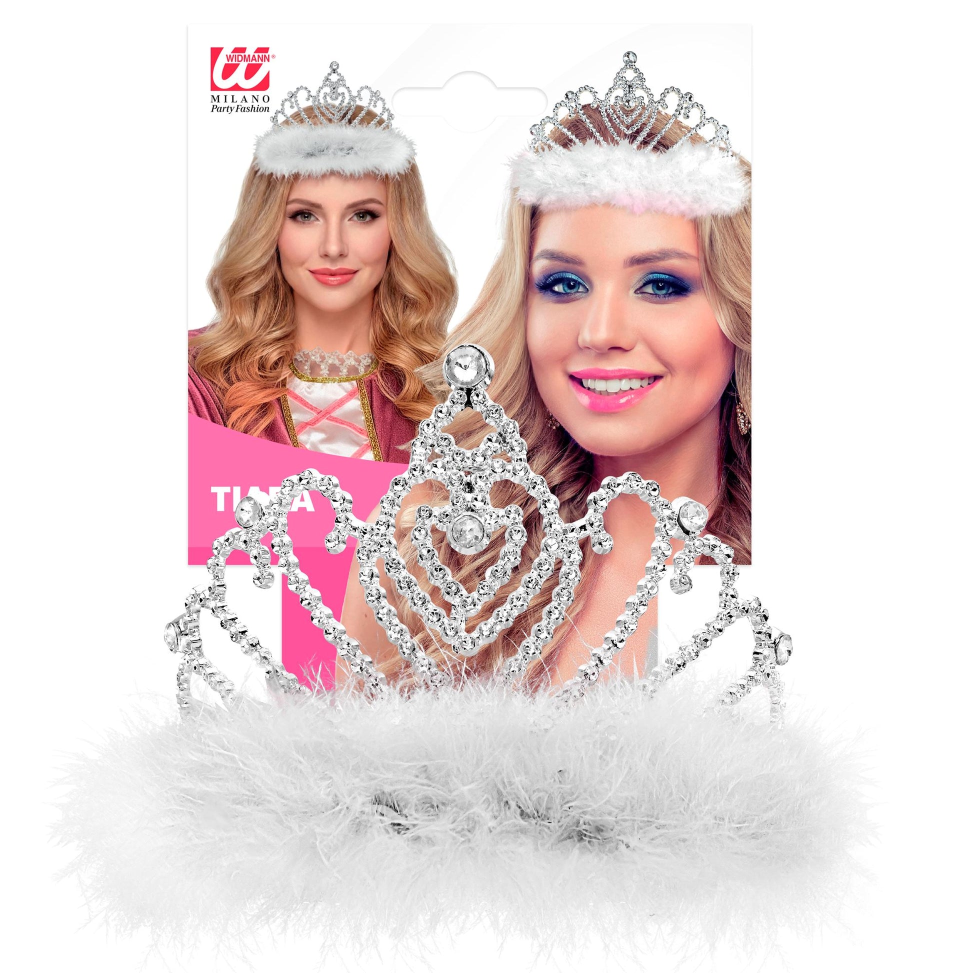 "TIARA MIT WEISSEM MARABOU" – Detailansicht