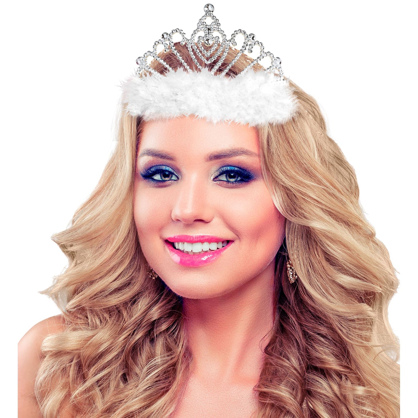 "TIARA MIT WEISSEM MARABOU" – Ansicht 3