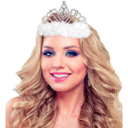 "TIARA MIT WEISSEM MARABOU" – Ansicht 3