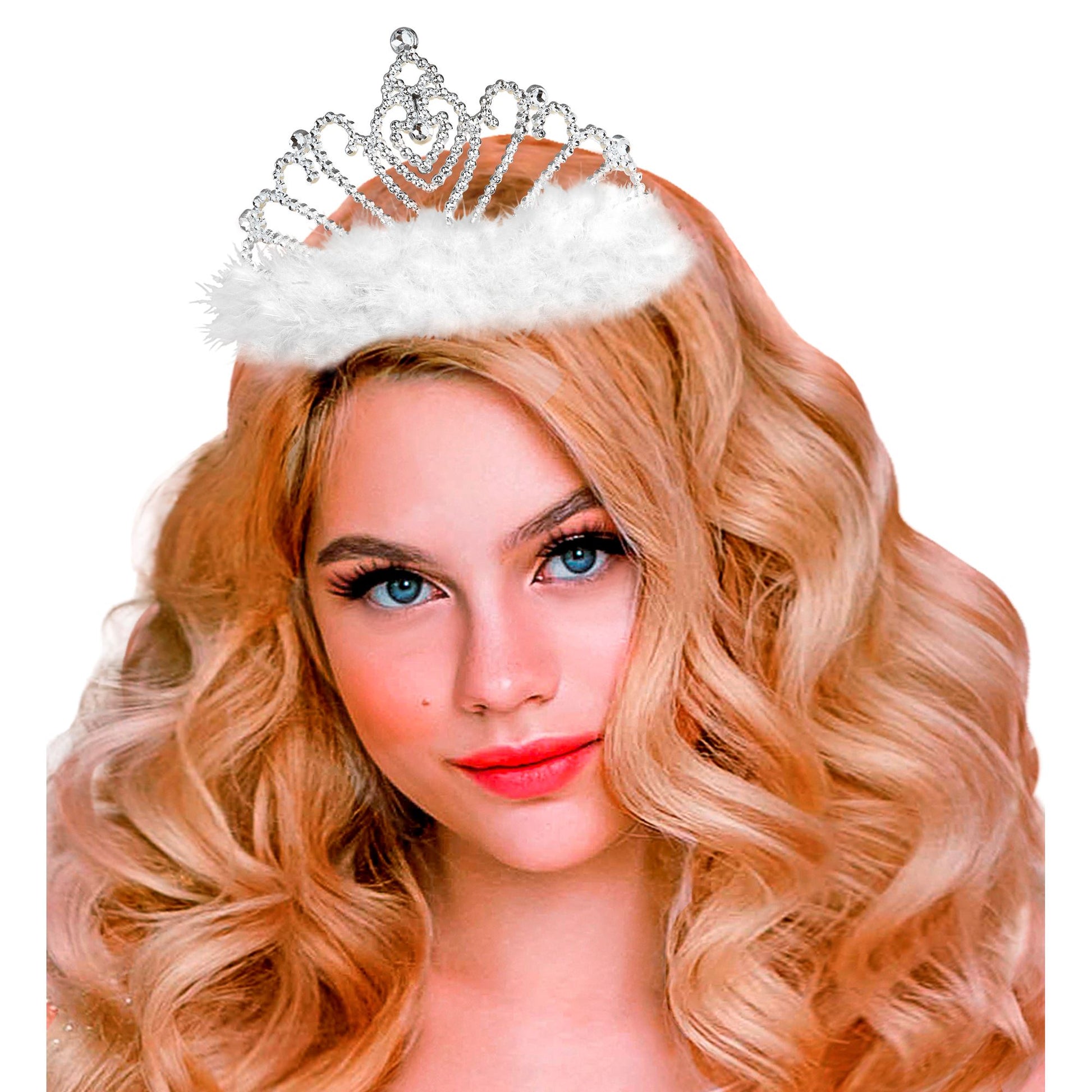 "TIARA MIT WEISSEM MARABOU" – Ansicht 4