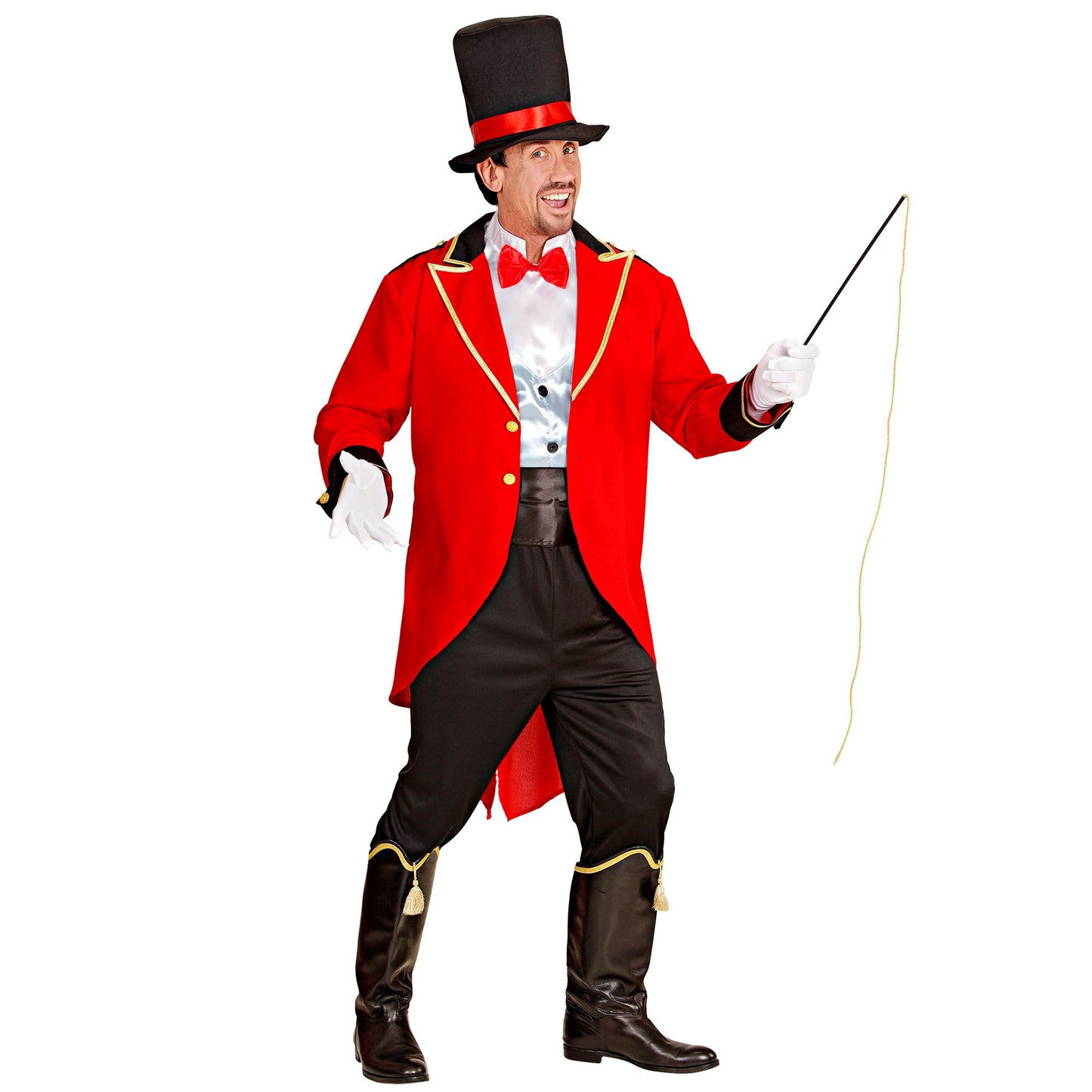 "TIERBÄNDIGER" (Jacke, Weste mit Hemd und Fliege, Hose, Hut, Peitsche) – Detailansicht