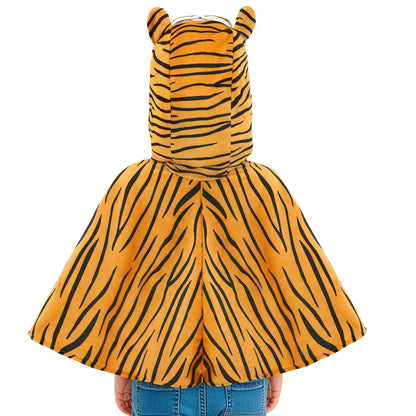 "TIGER AUS PLÜSCH" (Poncho mit Kapuze) – Ansicht 4