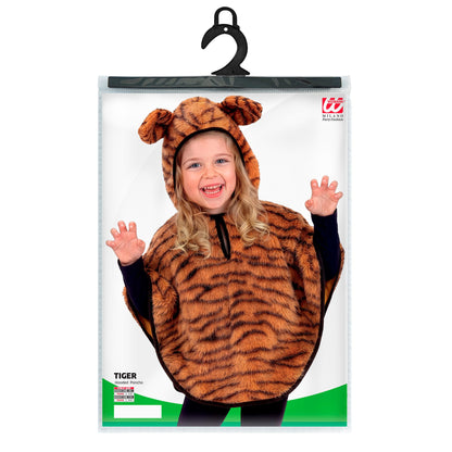 "TIGER AUS PLÜSCH" (Poncho mit Kapuze) – Ansicht 3
