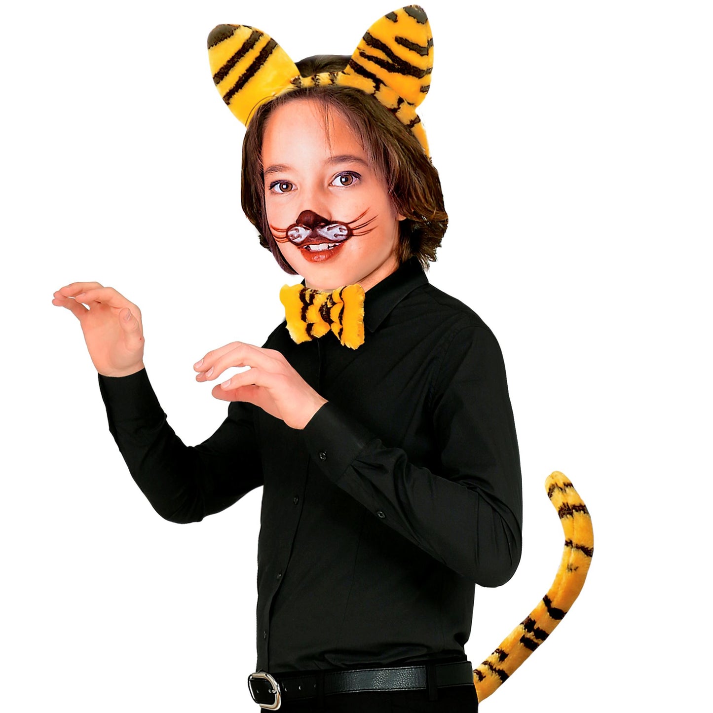 "TIGER" Dress- Up- Set (Ohren, Fliege, Schwanz) – Ansicht 3