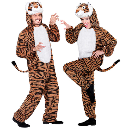 "TIGER FUNNY" (Overall mit Kapuze) – Vorderansicht