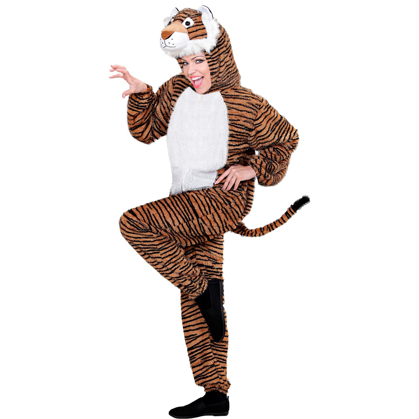 "TIGER FUNNY" (Overall mit Kapuze) – Detailansicht