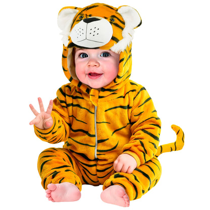 "TIGER SAMT PLÜSCHKOSTÜM" (Overall mit Kapuze) – Detailansicht