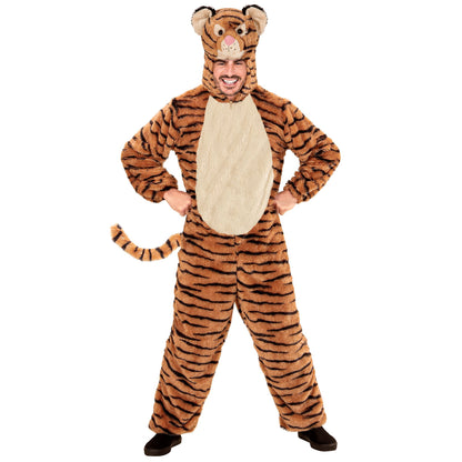 "TIGER SOFT PLÜSCHKOSTÜM" (Overall mit Kapuze und Maske) – Detailansicht
