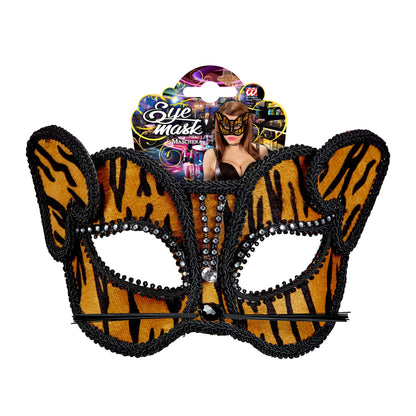 "TIGERAUGENMASKE MIT STRASS" – Detailansicht
