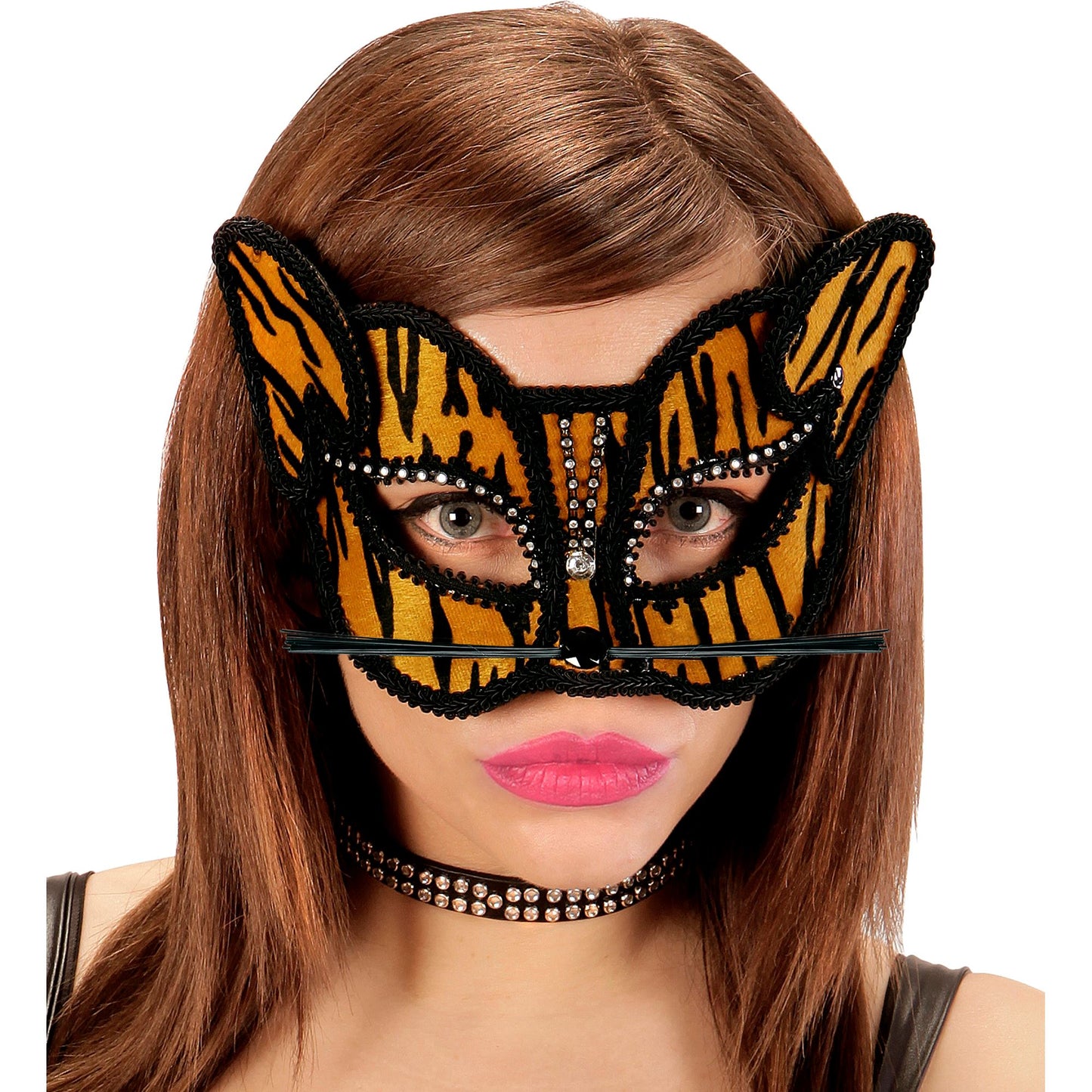 "TIGERAUGENMASKE MIT STRASS" – Ansicht 3