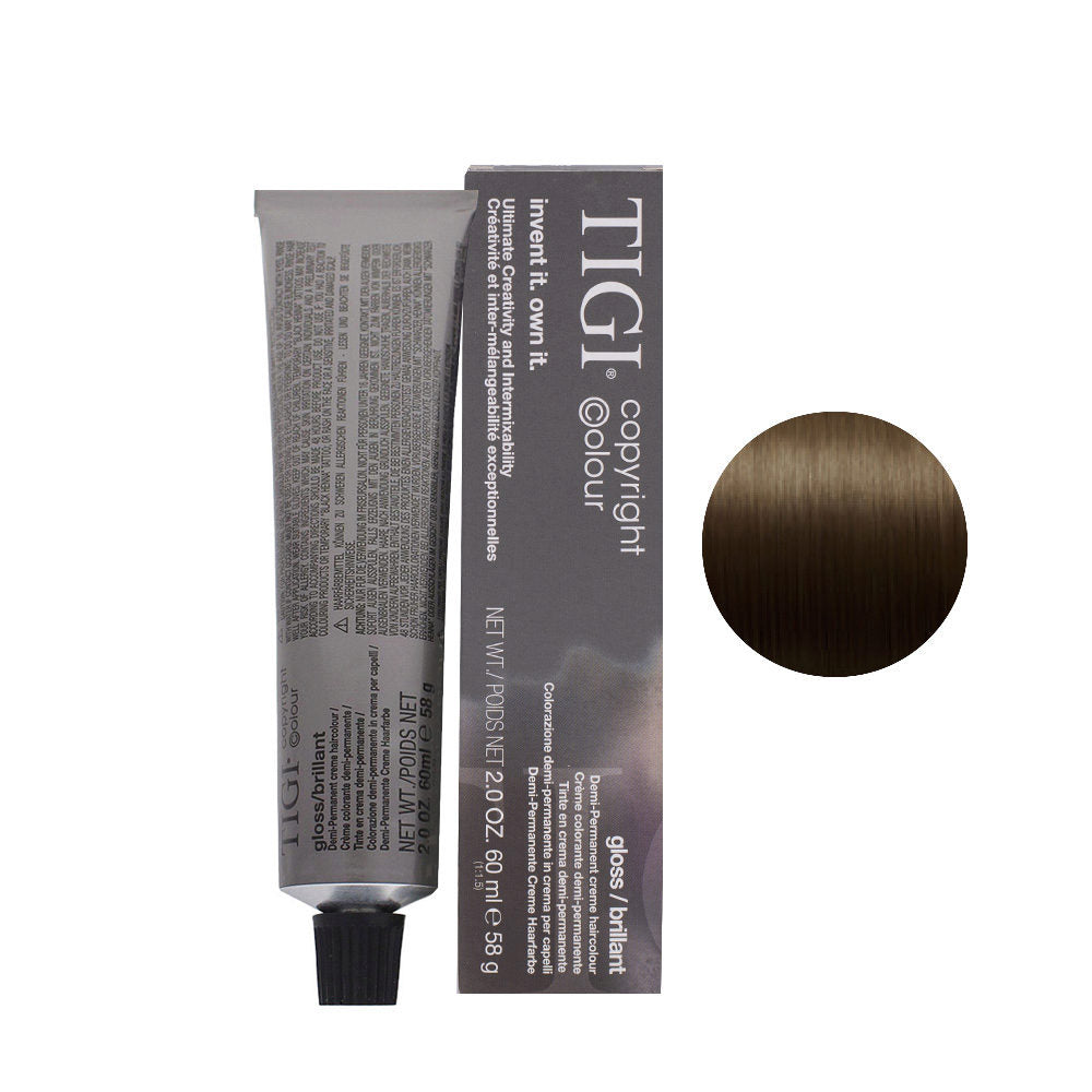 Tigi Tigi, Colour Gloss, Semi-permanente Haarfarbe, 4/0 Means Natural Brown, 60 ml Regular
