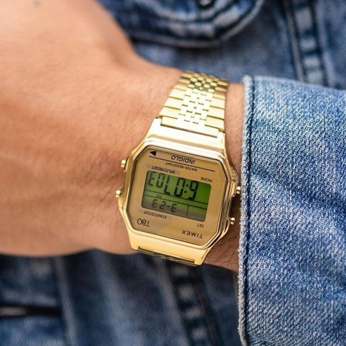 TIMEX WATCHES TW2R79200 Alarm - Armbanduhr 42 mm Gold ansicht-5
