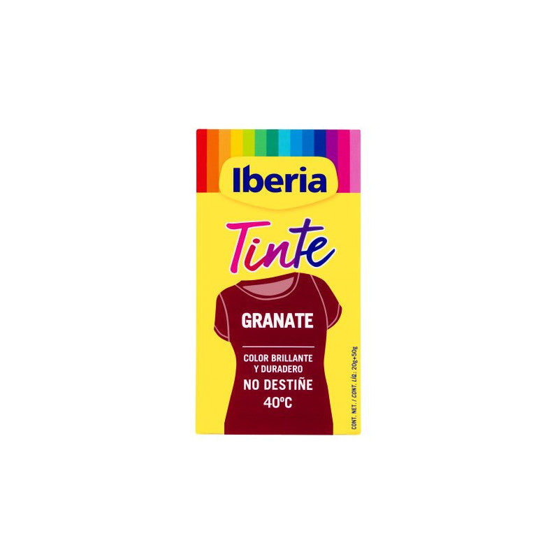 IBERIA IBERIA Textilfarbe No Destiñe 40 Granate 70 g Tinte für Kleidung Haarfarbe