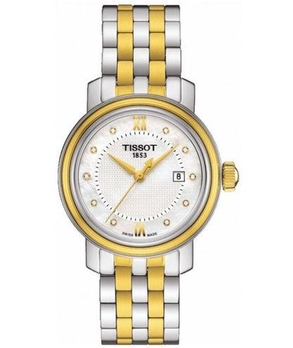 TISSOT BRIDGEPORT T0970102211600 Date Armbanduhr 29 mm Gold