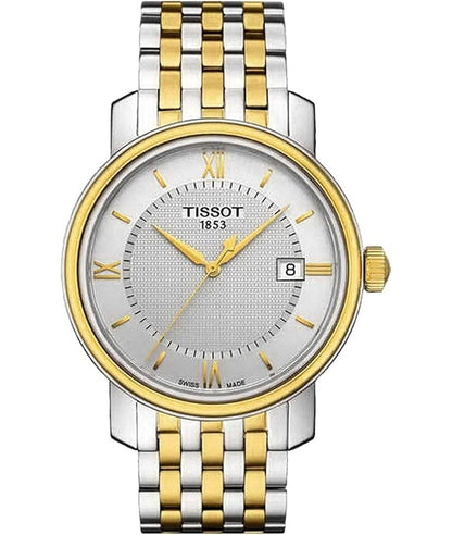 TISSOT BRIDGEPORT T0974102203800 Date Armbanduhr 40 mm Gold
