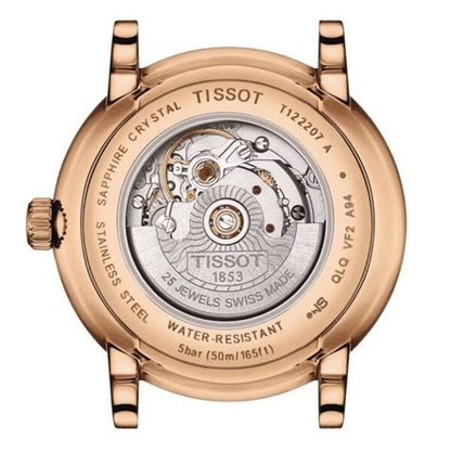 TISSOT CARSON AUTOMATIC T1222073603300 Date Armbanduhr 30 mm Gold ansicht-2