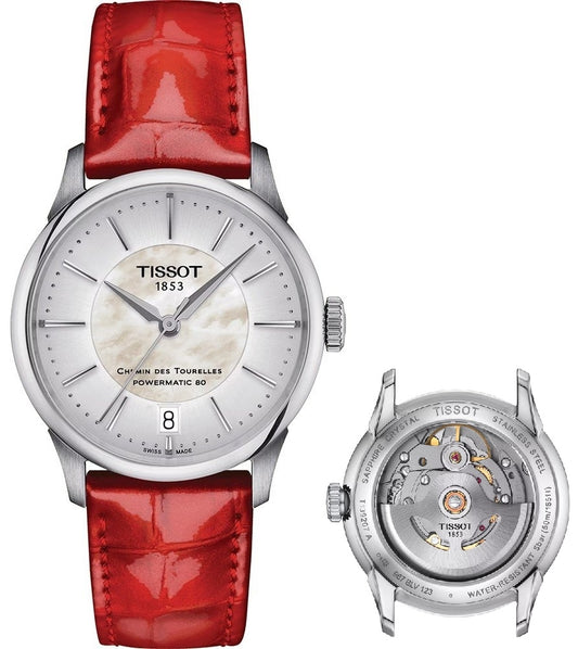 TISSOT CHEMIN DES TOURELLES POWERMATIC 80 T1392071611100 Date - Armbanduhr 34 mm