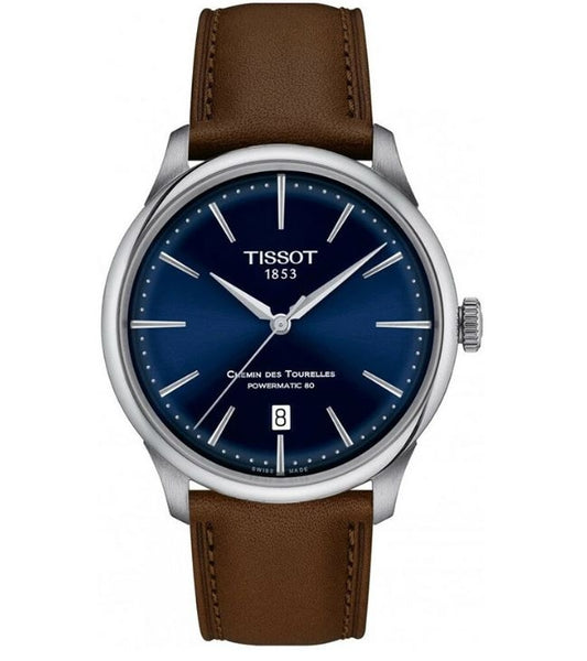 TISSOT CHEMIN DES TOURELLES POWERMATIC 80 T1398071604100 Date - Armbanduhr 39 mm