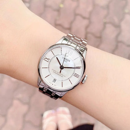 TISSOT CHEMIN DES TOURELLES T0992071111800 Date Armbanduhr 32 mm ansicht-3