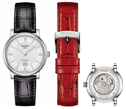TISSOT Mod. CARSON AUTOMATIC Special Pack + Extra Strap T1222071603601 Date Armbanduhr 30 mm