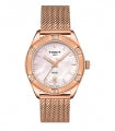 TISSOT PR 100 CLASSIC T1019103315100 Date Armbanduhr 36 mm Gold ansicht-3