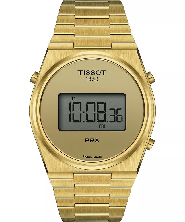 TISSOT PRX DIGITAL T1374633302000 Multifunction - Armbanduhr 40 mm Gold