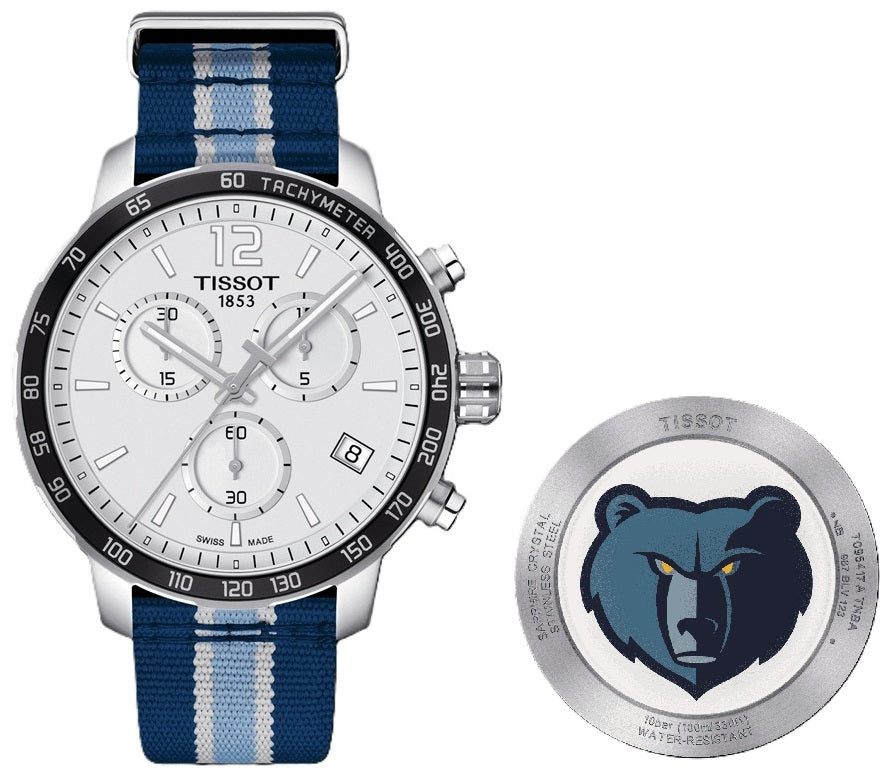 TISSOT QUICKSTER NBA MEMPHIS GRIZZLIES T0954171703720 Chronograph Armbanduhr 42 mm