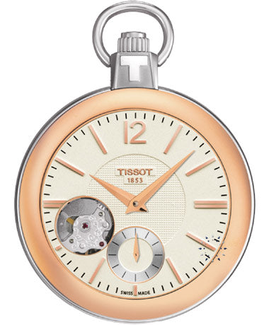TISSOT T-POCKET SKELETON T8534052926701 Only Time Armbanduhr 49 mm Gold