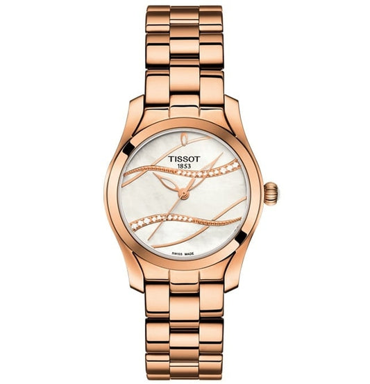 TISSOT T-WAVE W-Diamonds T1122103311100 Only Time - Armbanduhr 30 mm Gold