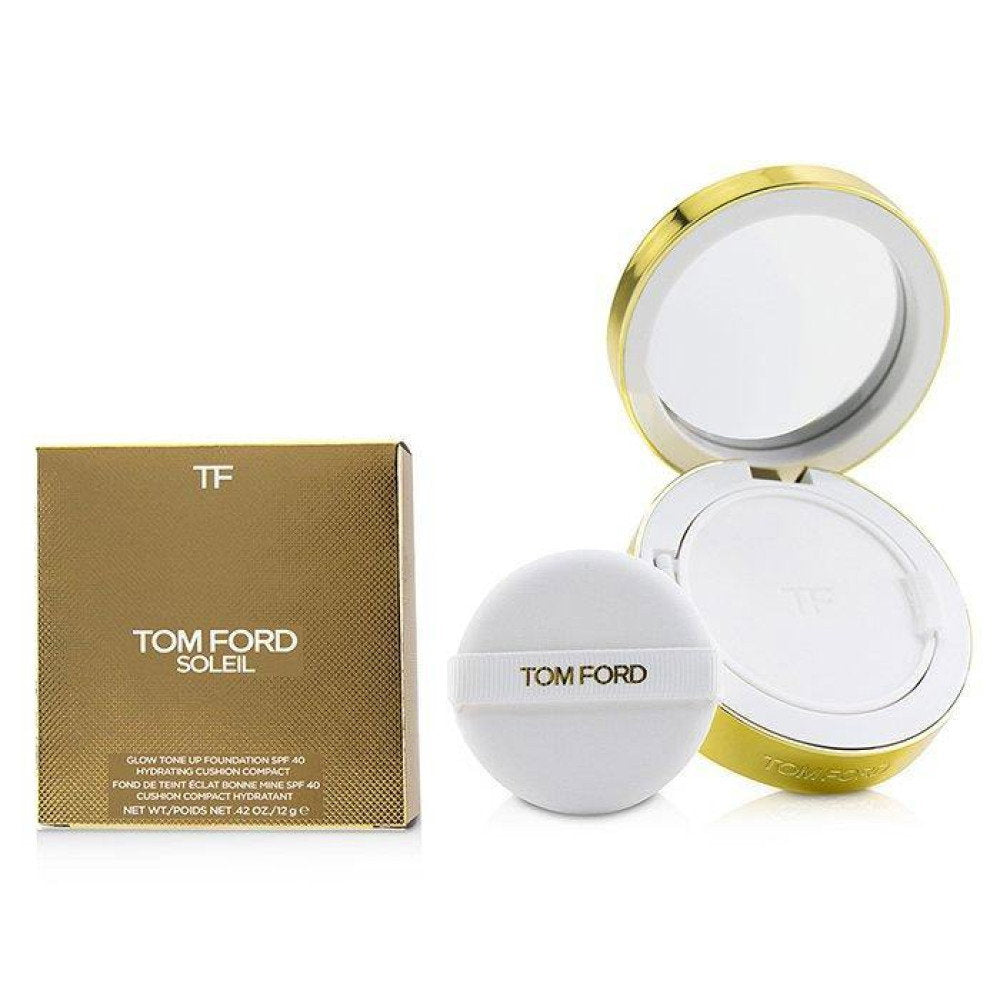 Tom Ford, Soleil Glow Tone Up, Kompakt-Foundation, 7,8, Warmes Bronze, SPF 40, Nachfüllen, 12 g