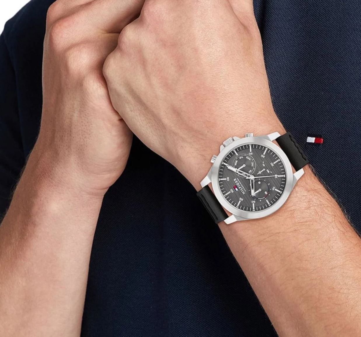 TOMMY HILFIGER 1710521 Analoguhr Armbanduhr 46 mm ansicht-2