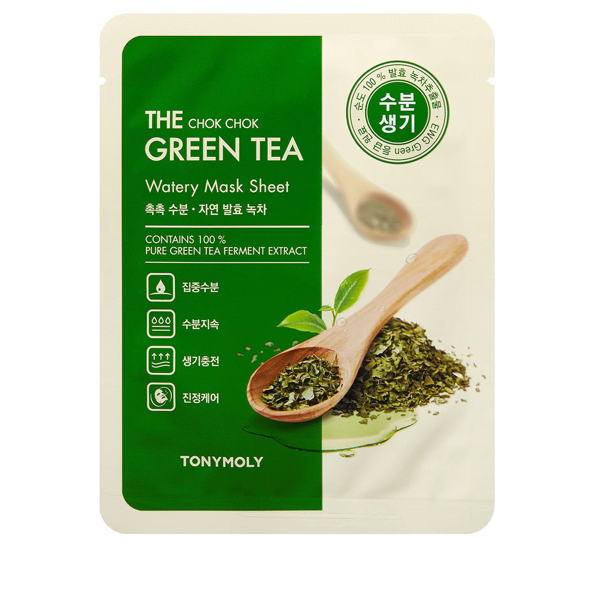 TonyMoly, The Chok Chok Green Tea, Hydratisierend, Gesichtsmaske, Für das Gesicht, 20 g