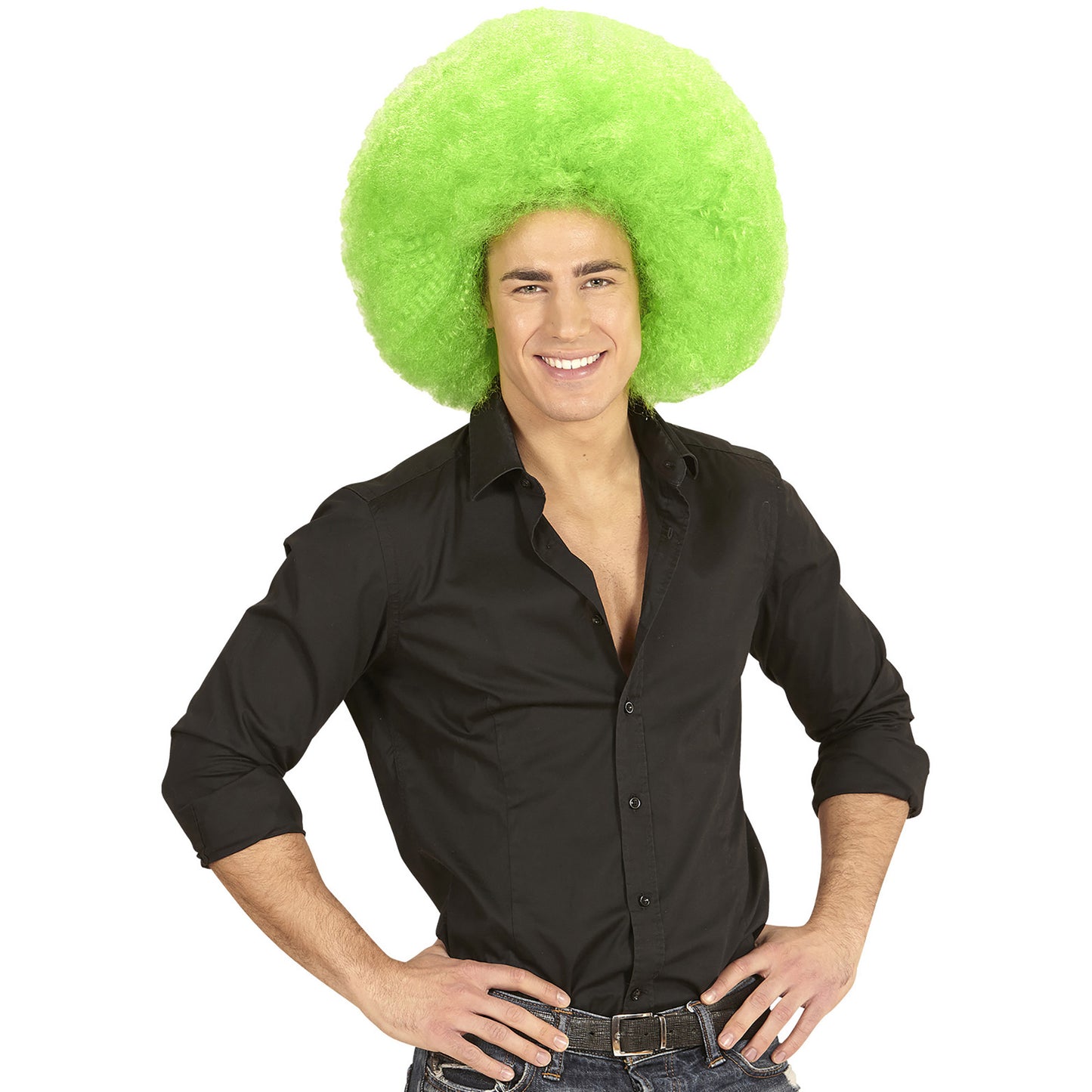 Top Quality "GRÜNE RIESEN AFRO PERÜCKE" in Polybag – Ansicht 5