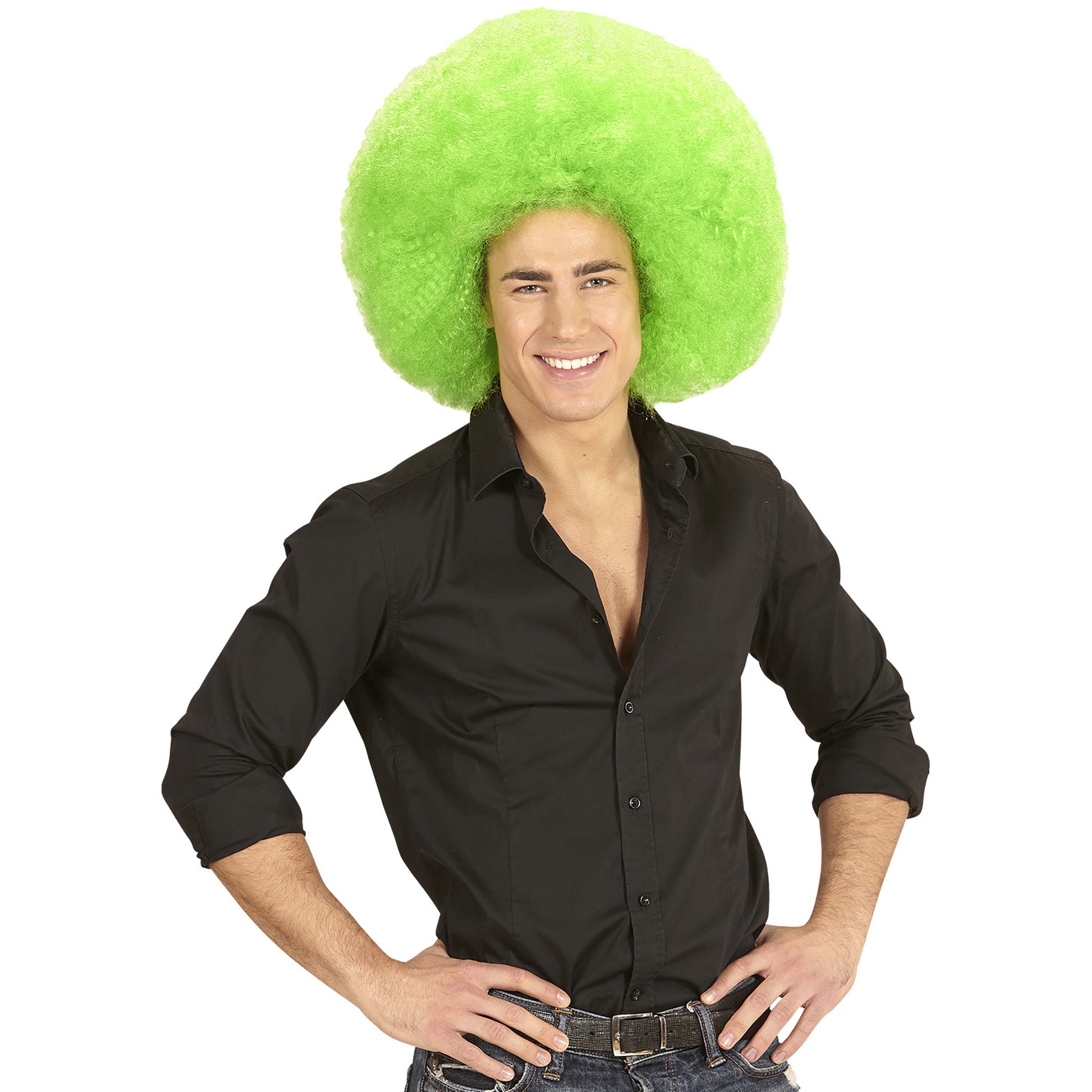Top Quality "GRÜNE RIESEN AFRO PERÜCKE" in Polybag – Ansicht 5
