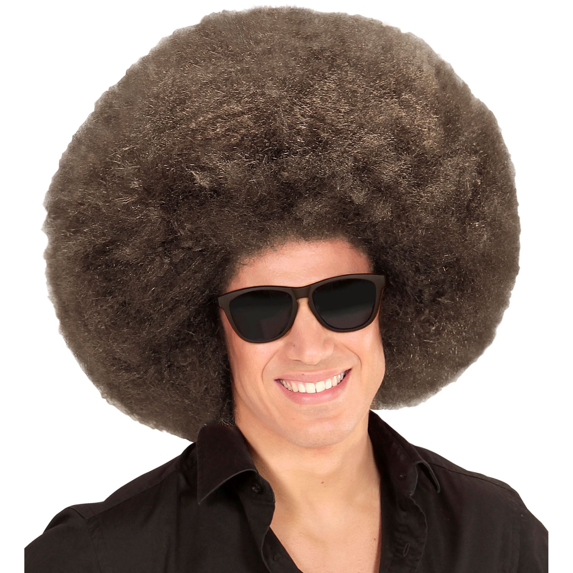 Top Quality "KAFFEEBRAUNE RIESEN AFRO PERÜCKE" in Polybag – Ansicht 4