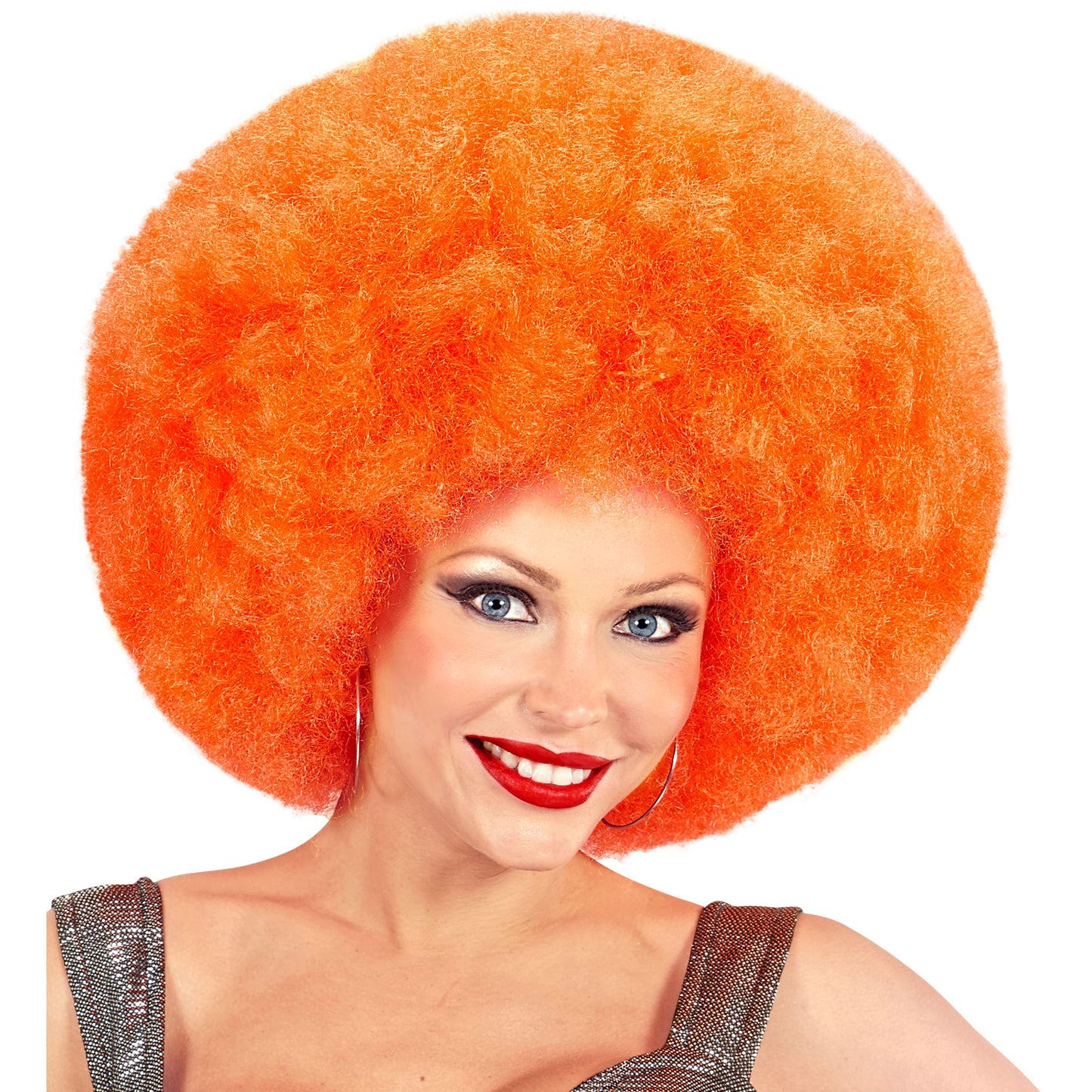 Top Quality "ORANGENE RIESEN AFRO PERÜCKE" in Polybag – Ansicht 3