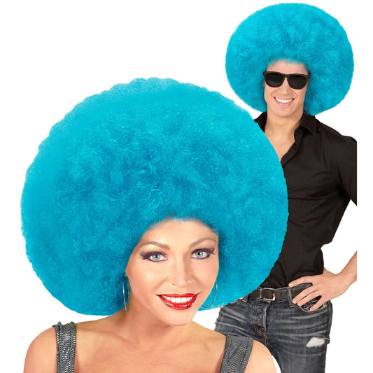 Top Quality "SCHWARZE TÜRKISE AFRO PERÜCKE" in Polybag – Vorderansicht