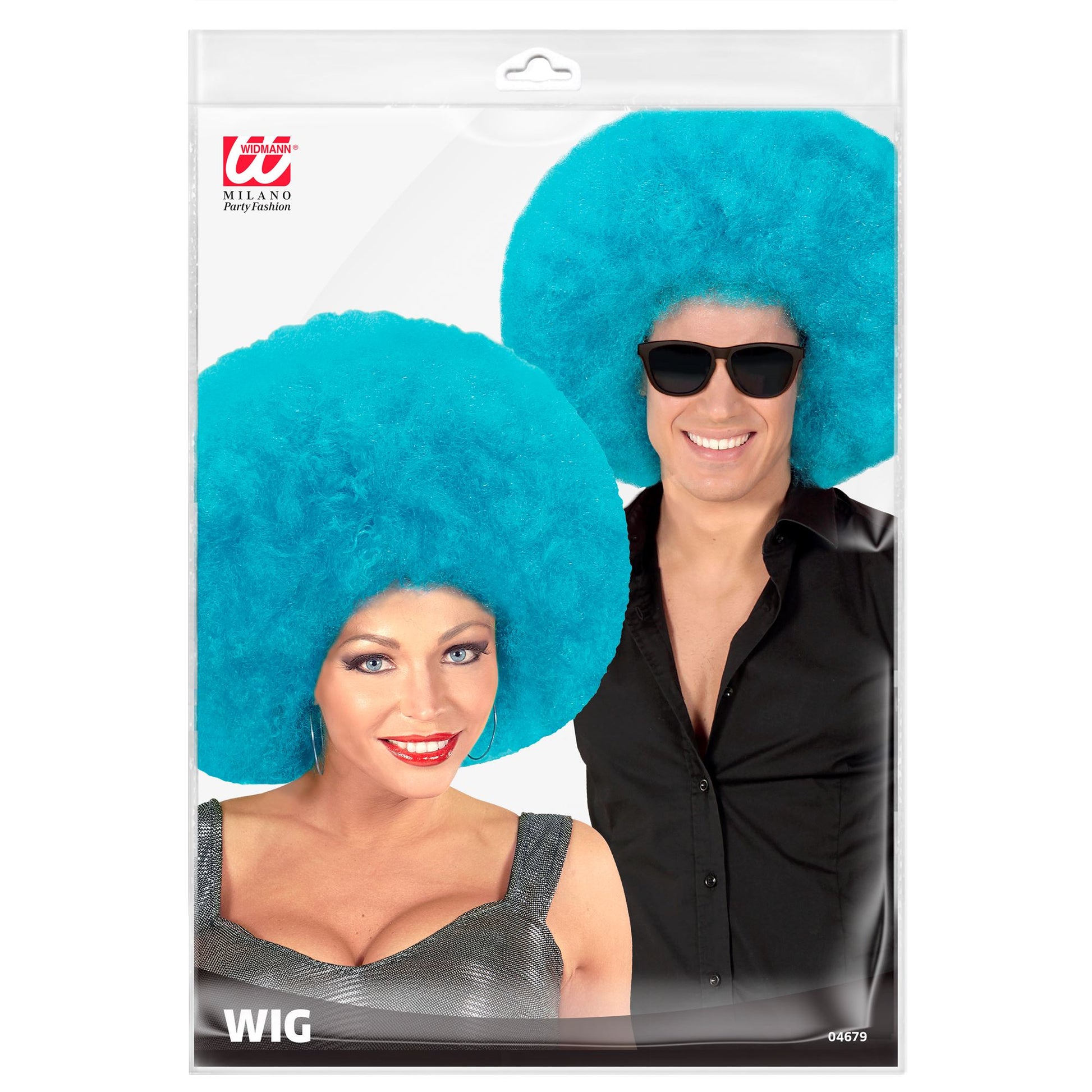 Top Quality "SCHWARZE TÜRKISE AFRO PERÜCKE" in Polybag – Detailansicht