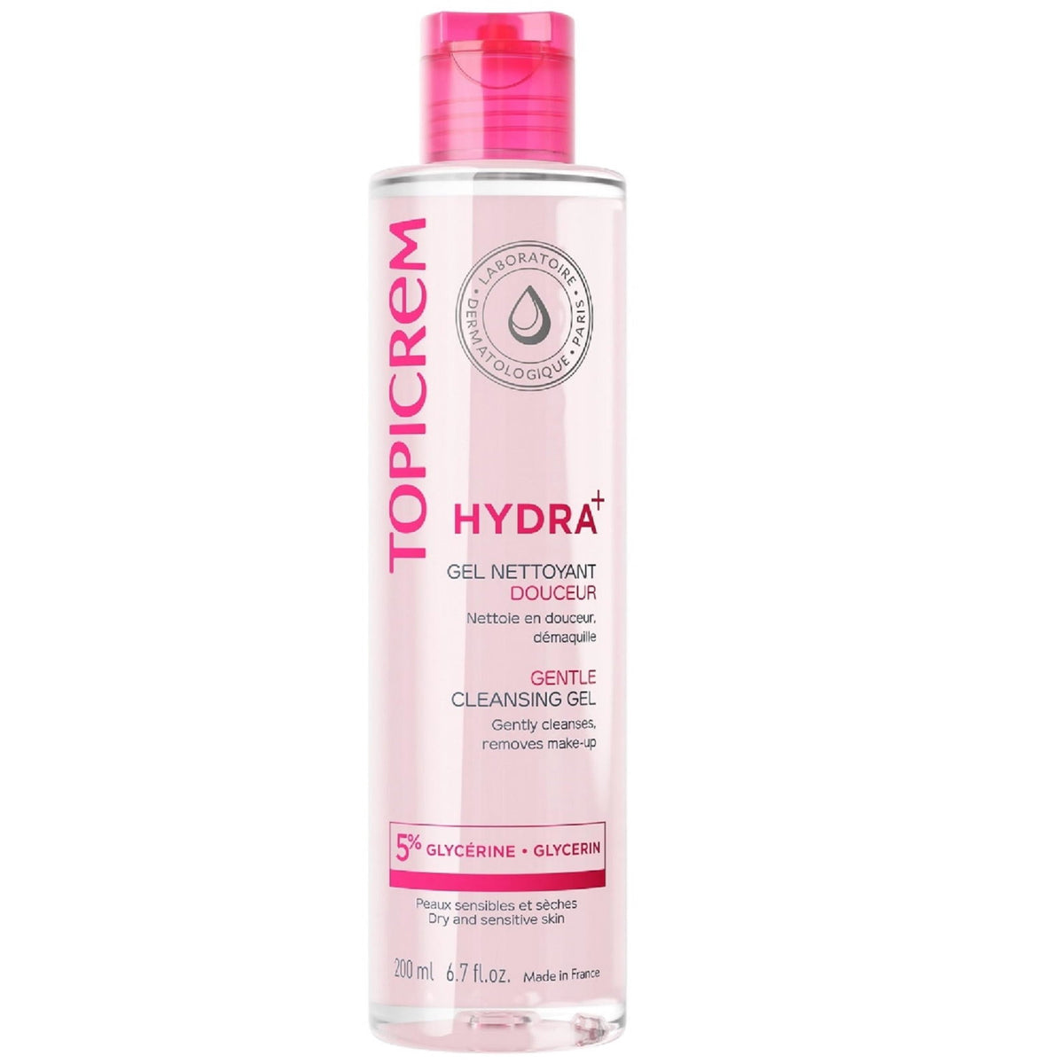 Topicrem, Hydra+, Cleansing, Hydrating, Cleansing Gel, For Face & For Body, 200 ml