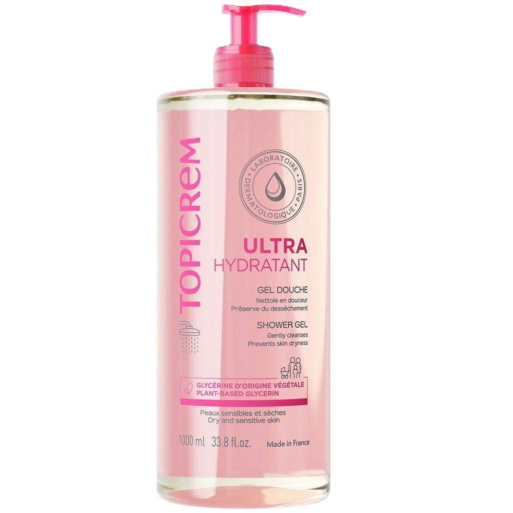 Topicrem, Ultra Hydratant, Hydrating & Cleansing, Duschgel, Für empfindliche Haut, 1000 ml