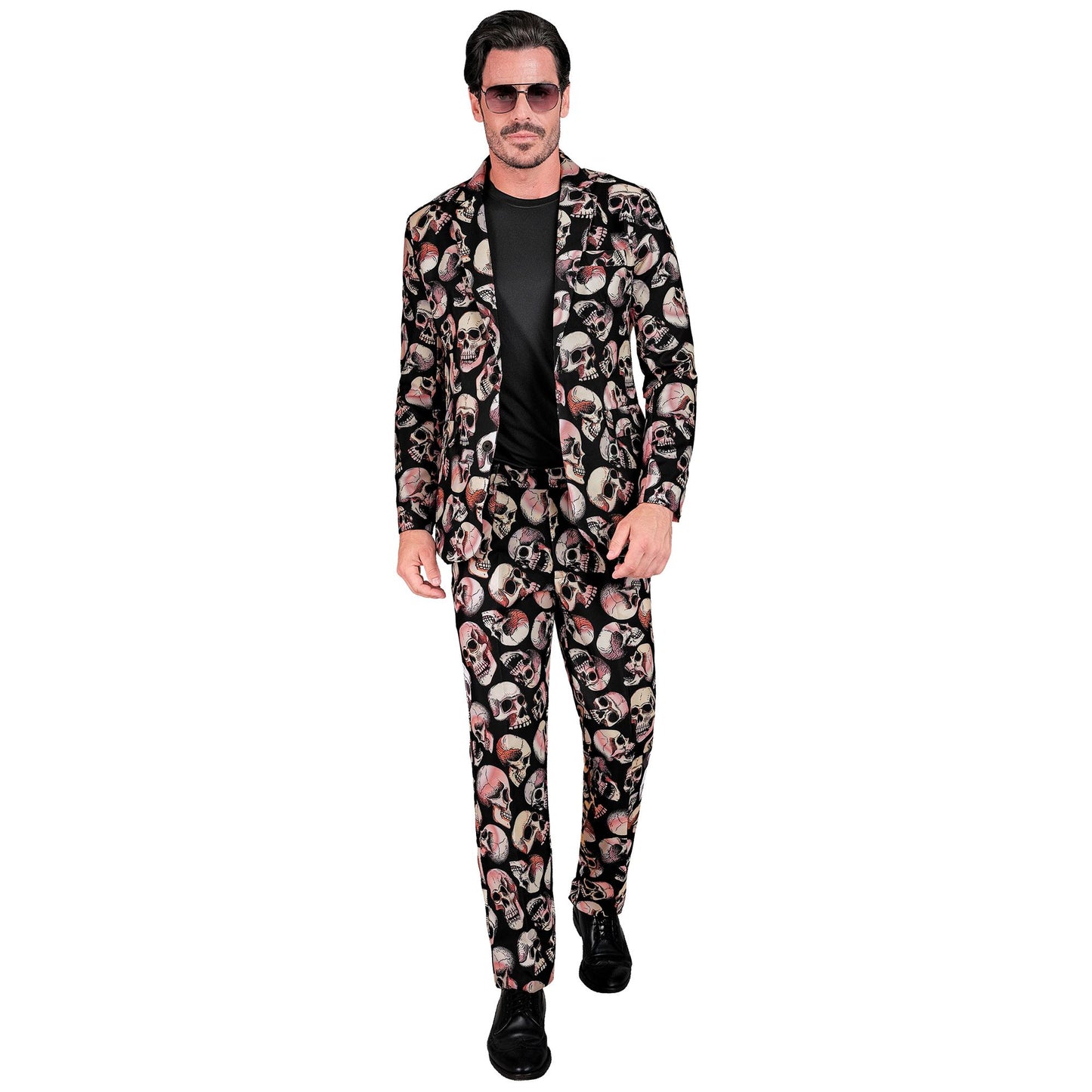"TOTENKÖPFE PARTY FASHION ANZUG" (Jackett, Hose) – Detailansicht