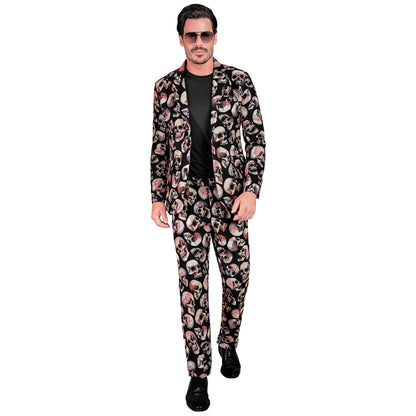 "TOTENKÖPFE PARTY FASHION ANZUG" (Jackett, Hose) – Detailansicht
