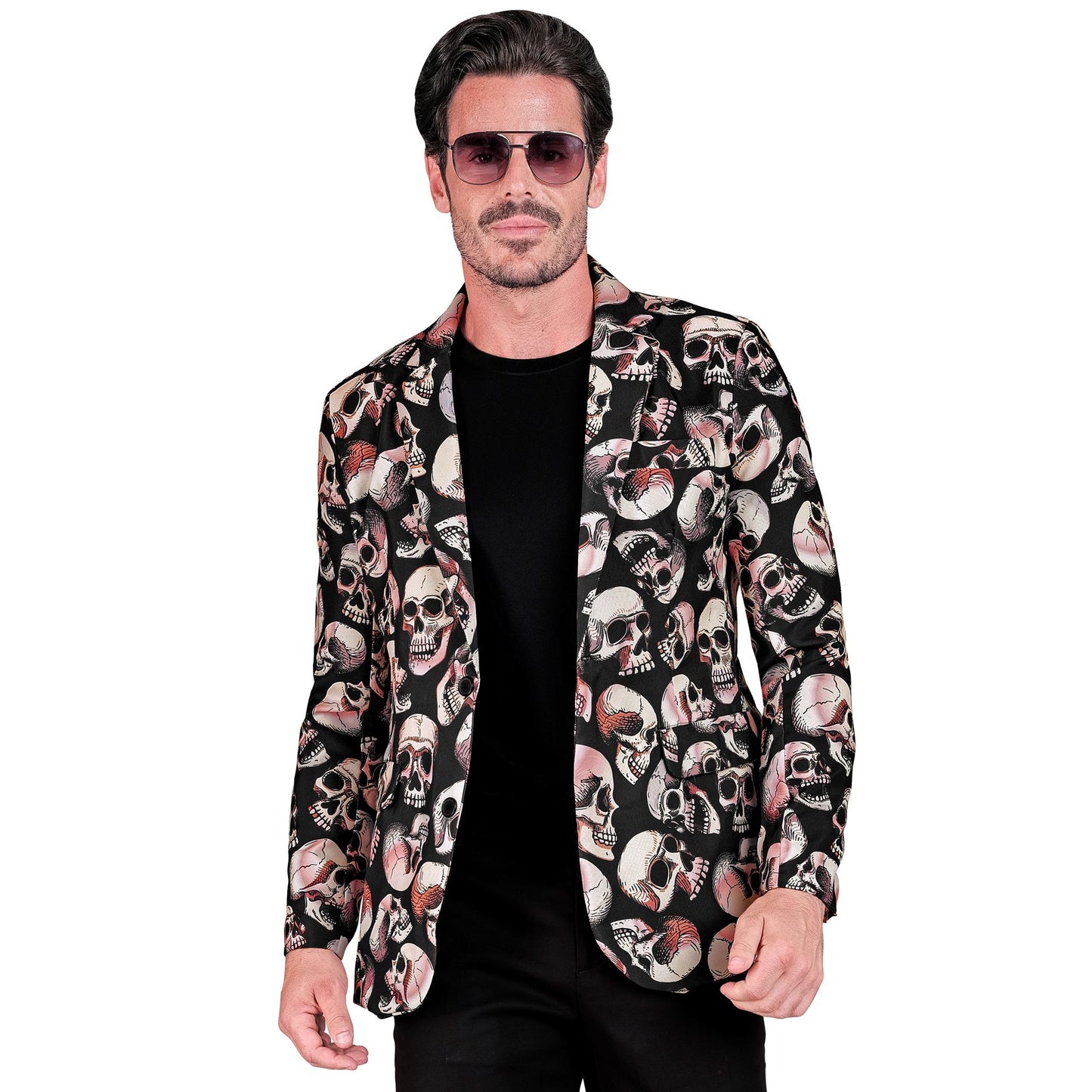 "TOTENKÖPFE PARTY FASHION JACKETT" (Jackett) – Vorderansicht