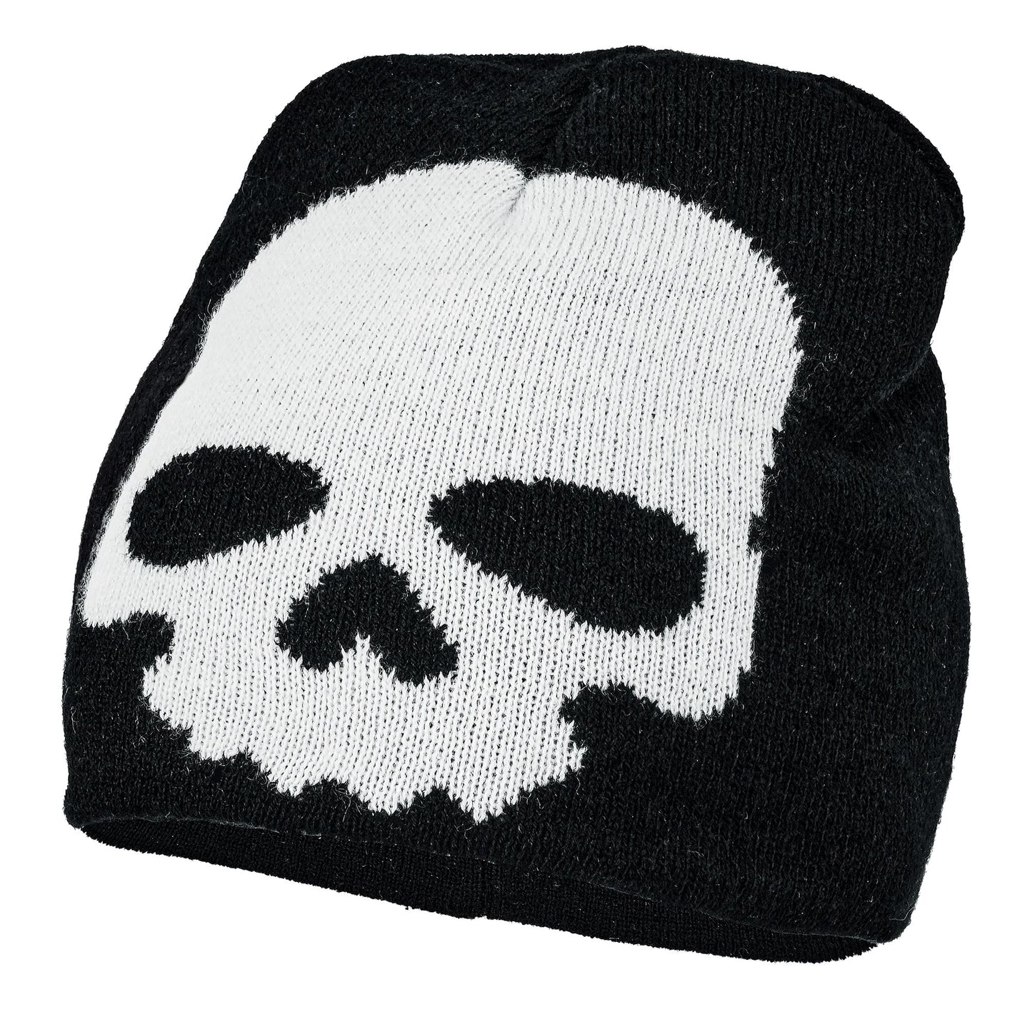 "TOTENKOPF BEANIE MÜTZE" in Kindergröße – Vorderansicht