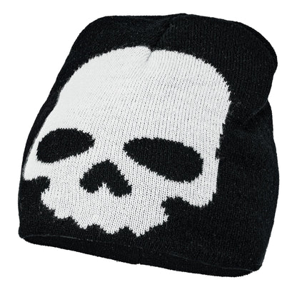 "TOTENKOPF BEANIE MÜTZE" in Kindergröße – Vorderansicht