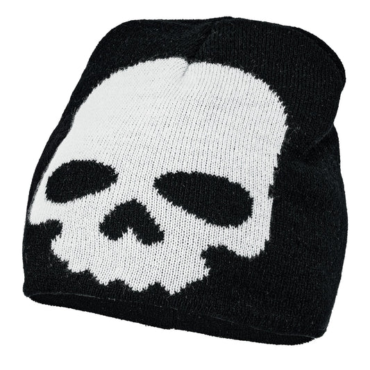 "TOTENKOPF BEANIE MÜTZE" in Kindergröße – Vorderansicht