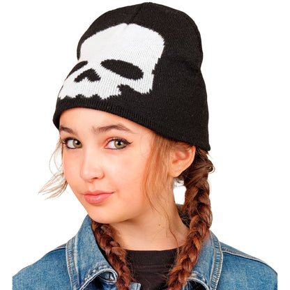 "TOTENKOPF BEANIE MÜTZE" in Kindergröße – Ansicht 5