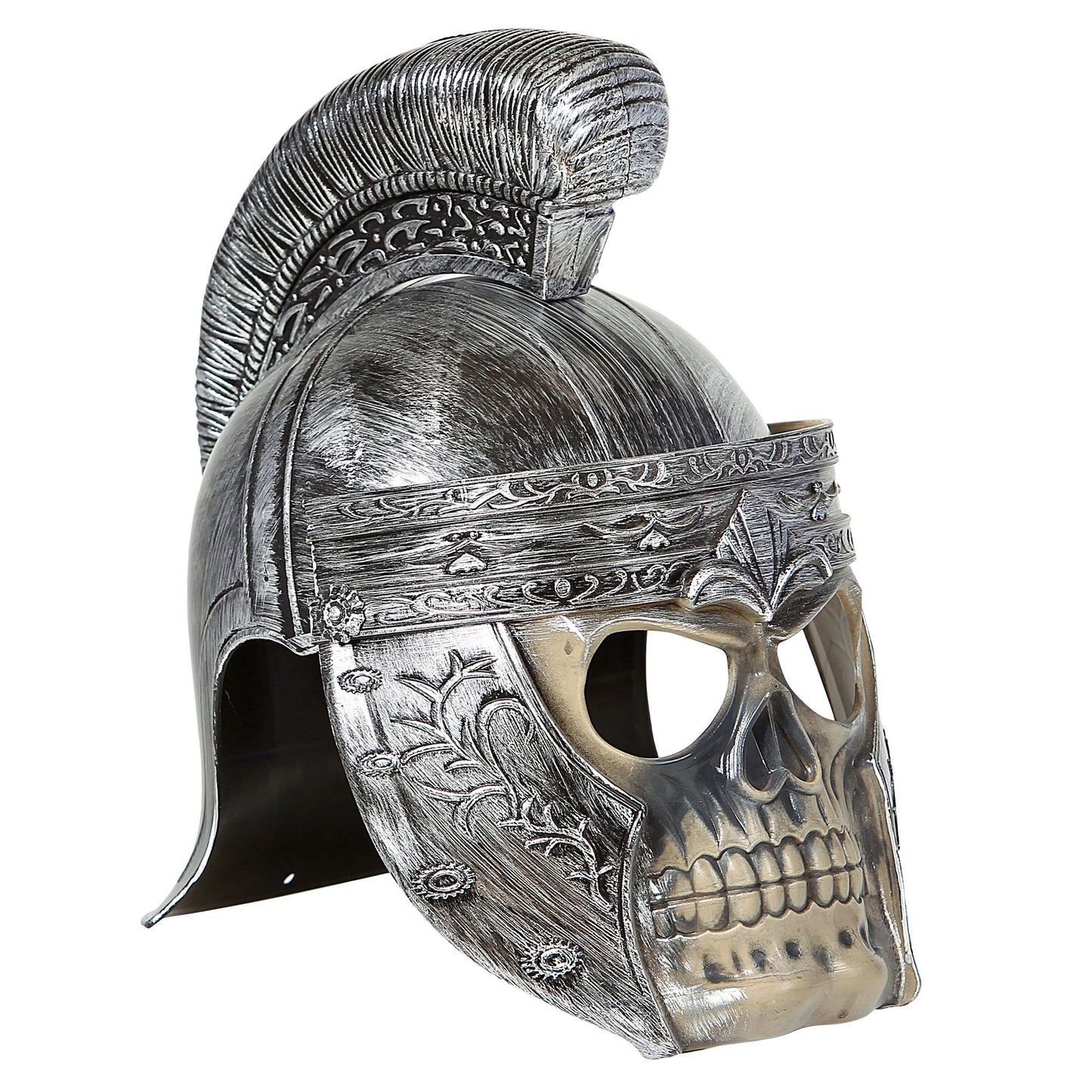 "TOTENKOPF GLADIATORENHELM" aus Hartplastik – Vorderansicht